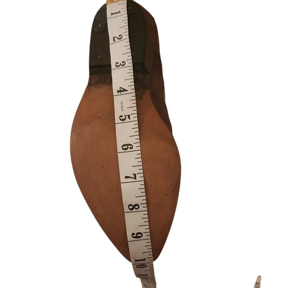 Genuine Leather Cowboy Western Boots Brown Taupe Made In Spain size 37 - Picture 12 of 14